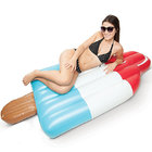 Giant Floating Water Mat Rainbow Colors Inflatable Pool Float Ice Popsicle