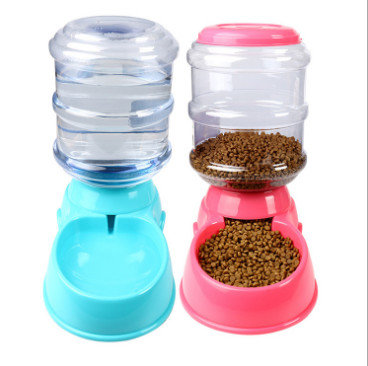 China Dog Automatic Drinking Fountain Cat Automatic Feeding Cat Dog Food Bowl Gravity Drinking Basin 3.5L supplier