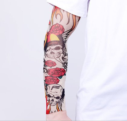 China Tattooing Tattoo Sleeve,Summer Sun Cuff, Tattoo, Pattern, Personality Fashion Tattoo;Fabric: nylon 92%,Size: length 35cm supplier