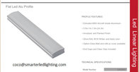 Surface Mounted Led Aluminum Profile,Flat led channel,Surface led extrusion