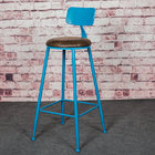 Smashing industrial bar stool  with cushio\Factory wholesales stool\power coated Coffe room stool