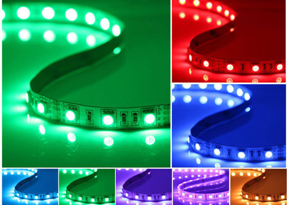 China Flexible RGB SMD 5050 LED Strip Light 14.4W 3 Years Warranty supplier