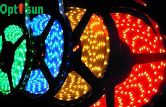 China Green Color SMD335 4.8W/M Flexible Led Strip Lighting with Waterproof IP68 , DC 12Voltage supplier