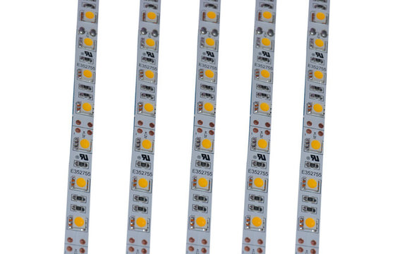 China UL 60leds 14.4w Smd 5050 Led Strip Light with 120° Beam Angle Warm White Flexible supplier