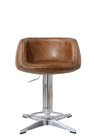 Swivel Leather Counter Height Stools , Adjustable Height Bar Stools With Backs