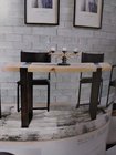 Modern Dining Room Tables Furniture , Wooden Kitchen Dining Tables Metal Frame