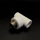 Wholesale white color PPR male thread reducing tee pipes fittings