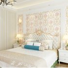 soundproof nonwoven beautiful natural 3d decorative wall paper flower for bedroom