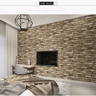 Wholesale cheap waterproof retro black classical self adhesive 3d stone brick wall paper for home decoration