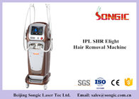 Vertical Type Double Handle SHR IPL IPL Hair Removal Machine , IPL Beauty Equipment
