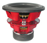 Red 5000W Competition Car Subwoofers Pulp With Mica Foam Cone
