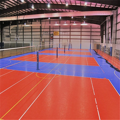 China Hot selling indoor volleyball court floor supplier