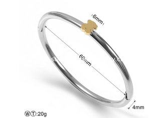 China Bear Design Stainless Steel Charm Bracelet supplier