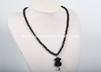 China Red Onyx / Black Onyx Bead Necklace , 17 Inches Pearl Bead Necklace For Gift supplier