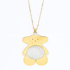 China Popular Stainless Steel Pendants Necklace 18K Gold Plated Stainless Steel Jewelry supplier