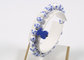 fashion flexible flower pattern ceramic bead charm bracelets supplier