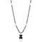 Hematite Freshwater Pearl Necklace , Long Pearl Necklace With Stainless Steel Pendant supplier