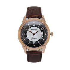 China Sapphire Glass Automatic Luxury Stainless Steel Watch With Pin Buckle , Round Shape Case supplier