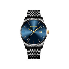 China Men's Fashion Slim Quartz Analog Date Wrist Watch with Stainless Steel Band ,OEM Wrist Watch supplier