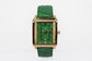 Rectangle Luxury Green Jade Watch 22 * 20 Mm For Women Custom Logo supplier
