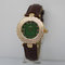 Gold Jade Watch Genuine Leather Band For Women Water Resistant supplier