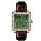 OEM Couple Fashional Jade Watch Genuine Leather Wrist Watch Green supplier