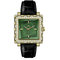 OEM Couple Fashional Jade Watch Genuine Leather Wrist Watch Green supplier