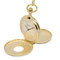 Fashion Waterproof Gold Pocket Watches with Brass / Stainless Steel case supplier