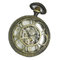 Mechanical Automatic custom Gold Pocket Watches round shape , CE ROHS certification supplier