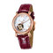 5 ATM Water Resistant Mechanical Wrist Watch / Ladies Automatic Watches With Genuine Leather supplier
