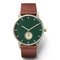 OEM fashion watch ,Stainless steel watch with genuine leather strap,OEM Wrist watch with Japan Quartz Movement supplier