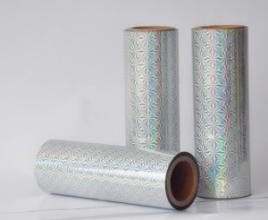 China Greeting Card Holographic Stamping Foil Film Plastic Wrap Packaging supplier