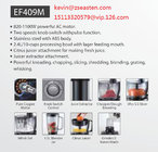 Easten Food Chopper Processor EF409M/ 2.4 Litres Multi Function Food Processor OEM Low MOQ Manufacturer