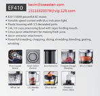 Easten Food Processor EF410/ 2.4 Liters Food Processor/ 1000W Household USD Food Processor