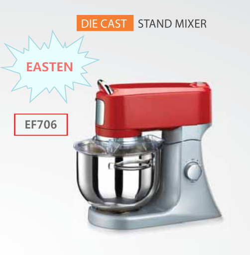 Easten 1000W Portable Stand Mixers With 4.5 Litres Stainless Steel Bowl/ Die Cast Kitchen Machine EF706