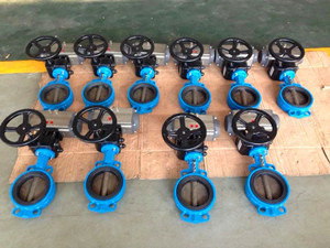 Wafer Butterfly Valve, ASTM A351 CF8 150#, 8 Inch With pneumatic actuator