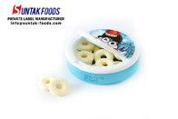 Cute Colorful Mint Candies , Sorbitol Chewy Milk tablet Candy