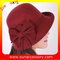 0352 wool felt  burgundy ladies hats for women,Shopping online hats and caps supplier
