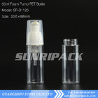50ml Clear Face Wash PET bottle with Foaming Pump