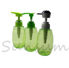 Green PETG Plastic Bottle with Lotion Pump for Shampoo and Shower Gel