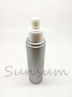 Matt silver skin care plastic lotion pump bottles for lotion cream use