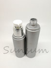 Matt silver skin care plastic lotion pump bottles for lotion cream use