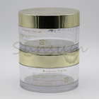 Private Mold 200g Plastic PETG Cream Jar with Golden Screen Cap