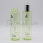 200ml Green Transparent Plastic PET Shampoo Bottle with Sliver Lotion Pump