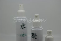 Screen Printing Handling Plastic Cosmetic Lotion Pump Bottle with Wooden Cap