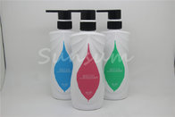 Customized Color Plastic Cosmetic Shampoo and Shower Gel Bottle with Lotion Pump