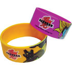 Offset Printed Silicone Bracelets, Colourful Silicone Wristband