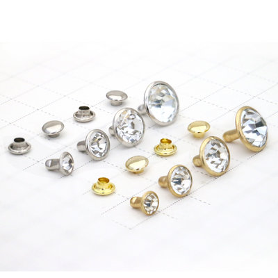 China Fashion Bullet Studs And Spikes For Clothes Punk Garment Rivets Rhinestone Fashion Accessories Crystal Rhinestones supplier