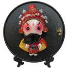 Chinese Gift Home Adornment Circular Characters Clay Sculpture