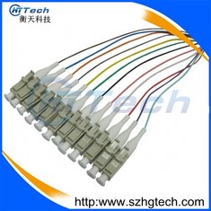 China Multimode LC Fiber Pigtail 0.9mm,12Pack of LC pigtail in 12 Colors,LZSH Jacket supplier